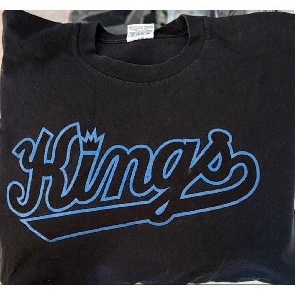 Pro Athletic Sacramento Kings Mens 3XL Black Blue Graphic T-Shirt NBA Basketball